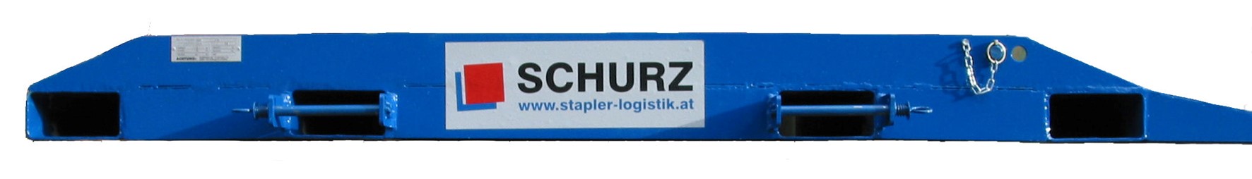 Staplertransportplattform mit Gabeleinfahrschuhen